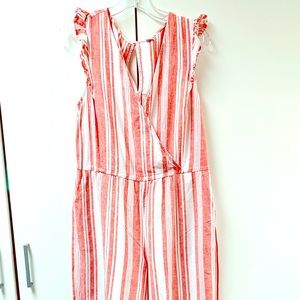 Old Navy Pinstripe Jumpsuit (Large)